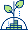 Growing plant icon