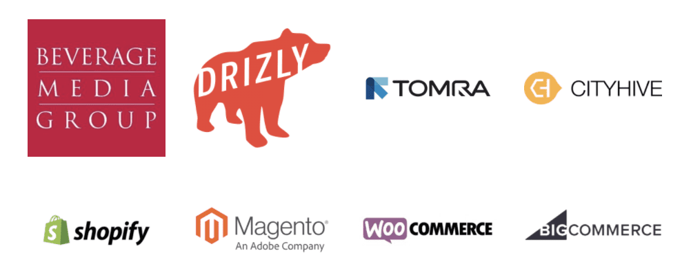 Liquor integration partner logos